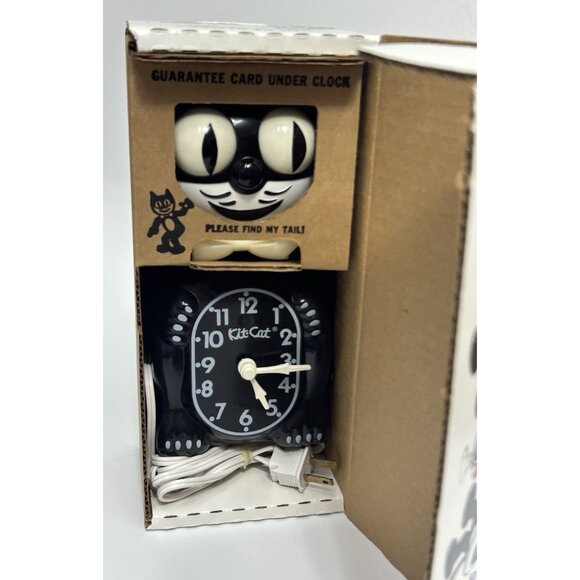 NEW Vintage TUXEDO Kit Cat Klock Clock Black 15.5" Limited Edition USA MADE NIB - Picture 3 of 8